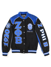 Load image into Gallery viewer, Zeta Phi Beta Sorority Black Race Jacket Zeta Phi Beta Coat