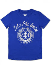 Load image into Gallery viewer, ZETA PHI BETA SORORITY 100 YEAR CENTENNIAL FOIL TEE