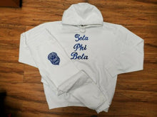 Load image into Gallery viewer, ZETA PHI BETA SORORITY JOGGING SUITE SET WHITE ZETA PHI BETA 2PC JOGGER SET 1920