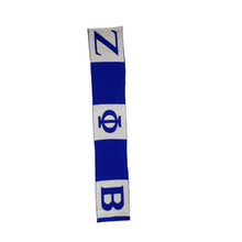 Load image into Gallery viewer, ZETA PHI BETA SORORITY SCARF BLUE ZETA PHI BETA SORORITY SCARF 1920 Z-KITTY