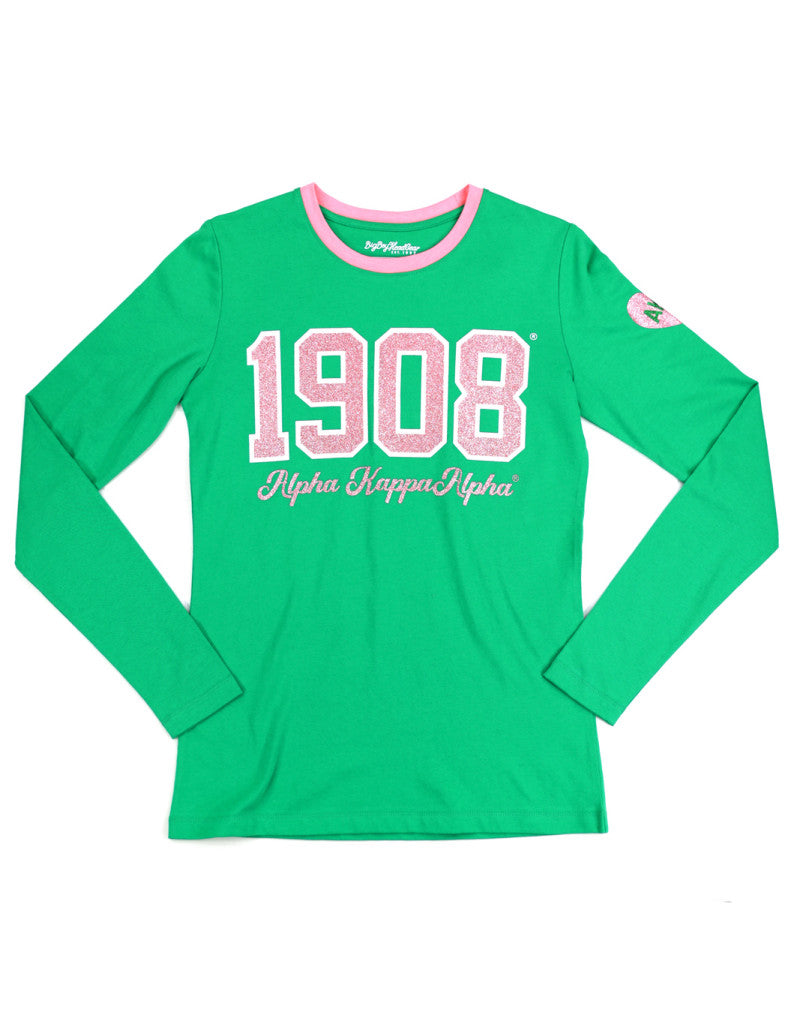 ALPHA KAPPA ALPHA LONG SLEEVE TEE GREEN