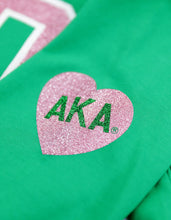 Load image into Gallery viewer, ALPHA KAPPA ALPHA LONG SLEEVE TEE GREEN
