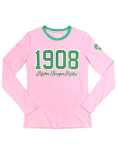 Load image into Gallery viewer, ALPHA KAPPA ALPHA LONG SLEEVE TEE PINK
