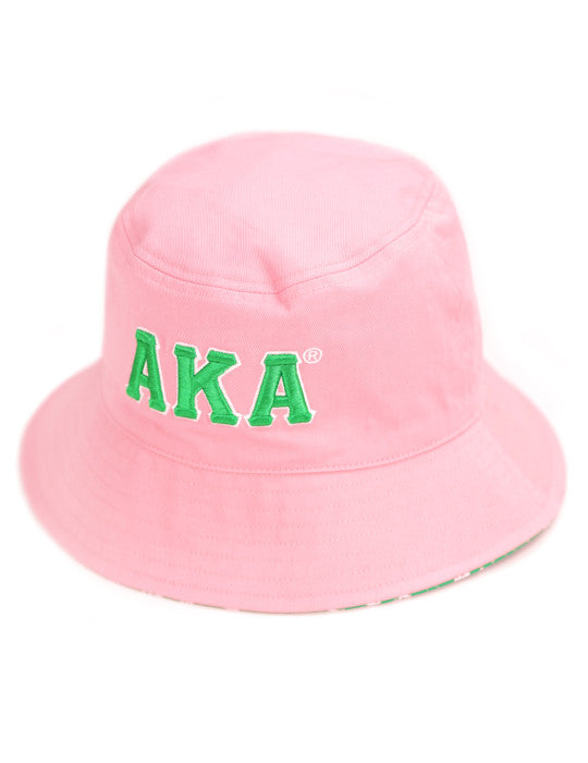 ALPHA KAPPA ALPHA REVERSIBLE BUCKET HAT 100% cotton