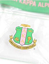 Load image into Gallery viewer, ALPHA KAPPA ALPHA CLEAR CROSS BAG GREEN
