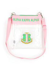 Load image into Gallery viewer, ALPHA KAPPA ALPHA CLEAR CROSS BAG PINK
