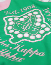 Load image into Gallery viewer, ALPHA KAPPA ALPHA FLEECE JACKET GREEN/PINK
