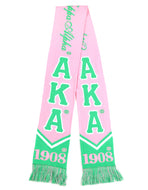 ALPHA KAPPA ALPHA STYLISH SCARF PINK SUPER SOFT  100% ACRYLIC