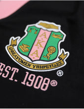 Load image into Gallery viewer, ALPHA KAPPA ALPHA SEQUIN CARDIGAN BLACK
