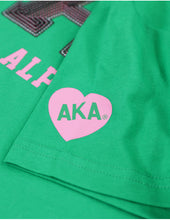 Load image into Gallery viewer, ALPHA KAPPA ALPHA SEQUIN PATCH TEE GREEN
