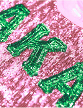 Load image into Gallery viewer, ALPHA KAPPA ALPHA SEQUIN TEE PINK
