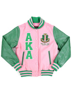 ALPHA KAPPA ALPHA WOOL JACKET PINK/GREEN