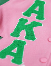 Load image into Gallery viewer, ALPHA KAPPA ALPHA WOOL JACKET PINK/GREEN
