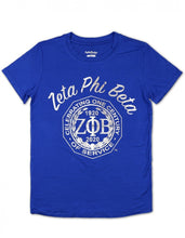 Load image into Gallery viewer, ZETA PHI BETA SORORITY 100 YEAR CENTENNIAL FOIL TEE
