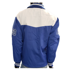 Load image into Gallery viewer, ZETA PHI BETA SORORITY  BLUE AND WHITE TRACK JACKET
