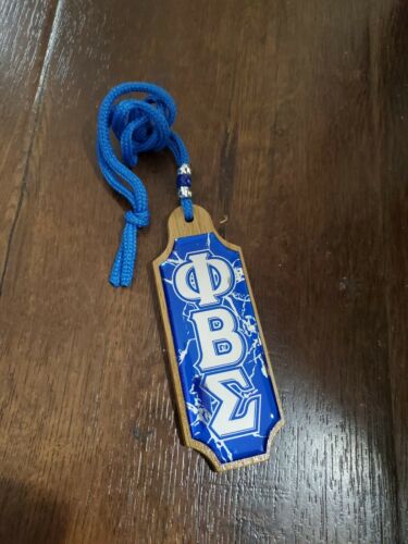 Phi Beta Sigma Fraternity Wood Bead Tiki Mirror Phi Beta Sigma Necklace 1914