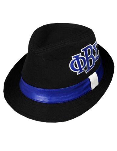 PHI BETA SIGMA FRATERNITY FEDORA DRESS STYLE HAT GOMAB 1914 BLUE PHI